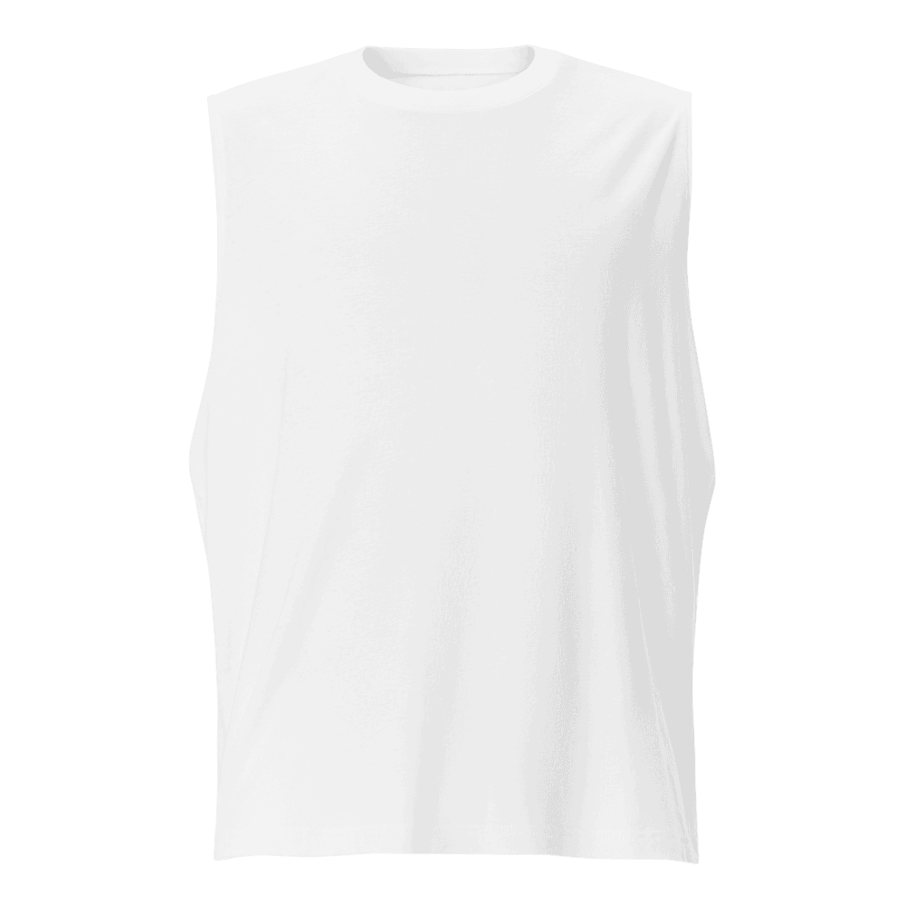 Sleeveless Muscle Tee, front
